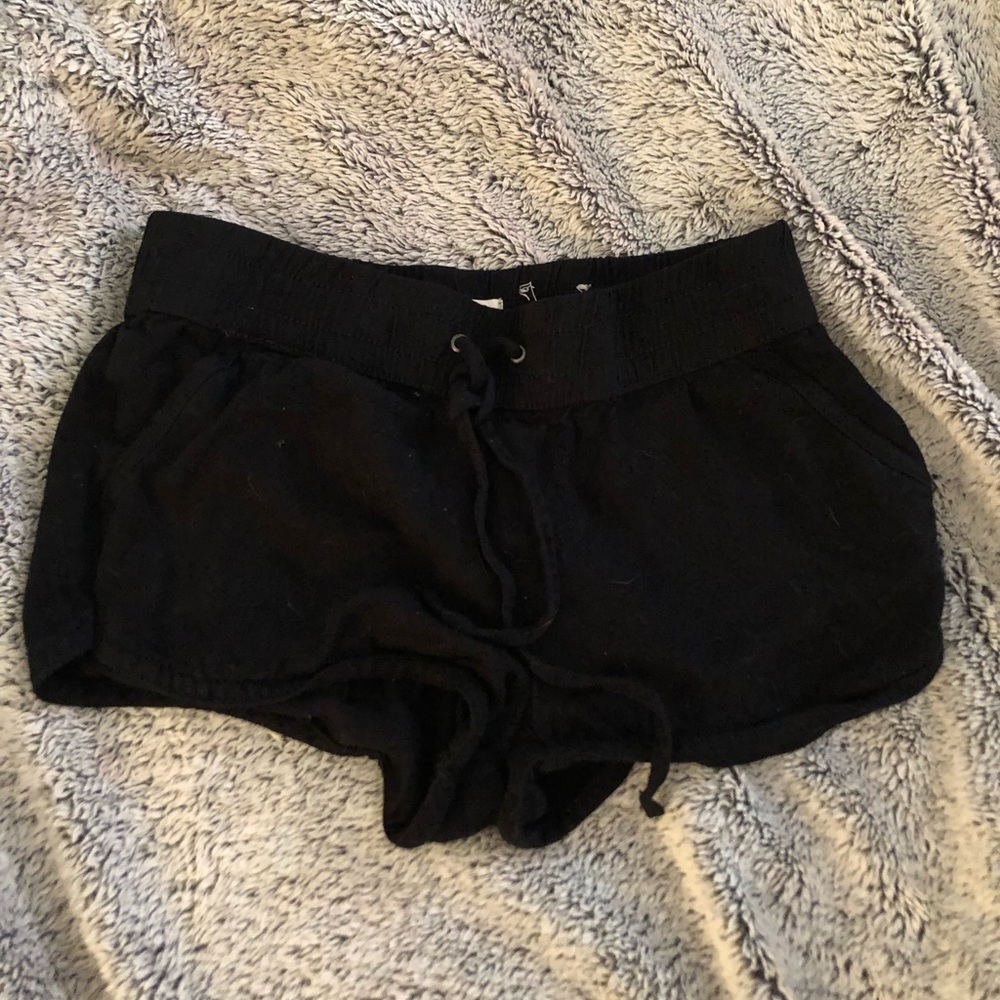Black Cloth Shorts